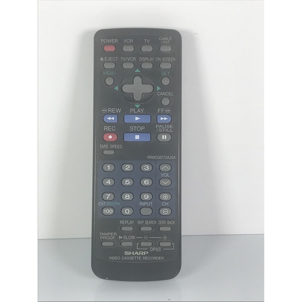 Sharp‎ RRMCG0173AJSA Video Cassette Recorder Remote Control